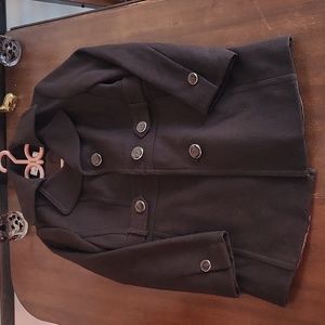 - Cleo brown size 2 wool pea coat